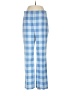J.Crew Collection Checkered-gingham Blue Casual Pants Size 4 - photo 1