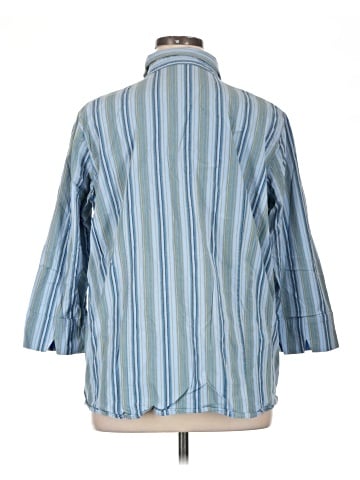 Only Necessities 3/4 Sleeve Button-Down Shirt (view 2)