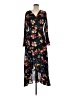 ISLA MAUDE 100% Polyester Floral Black Casual Dress Size M - photo 1