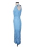 Unbranded 100% Viscose Blue Cocktail Dress Size S - photo 5