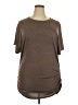 Shein Brown Short Sleeve T-Shirt Size 2XL - photo 1