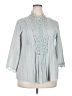 Unbranded Gray 3/4 Sleeve Blouse Size XXL - photo 1