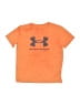 Under Armour 100% Polyester Orange Active T-Shirt Size 7 - photo 1