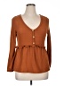 Shein Curve Brown Long Sleeve Blouse Size 14 Plus (1) - photo 1
