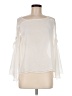 Topshop 100% Polyester Ivory Long Sleeve Blouse Size 6 - photo 1