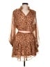 Zimmermann Animal Print Brown Cocktail Dress Size 10 (3) - photo 1