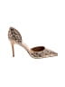 Banana Republic Animal Print Brown Ivory Heels Size 8 1/2 - photo 1
