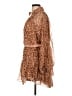 Zimmermann Animal Print Brown Cocktail Dress Size 10 (3) - photo 5