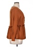 Shein Curve Brown Long Sleeve Blouse Size 14 Plus (1) - photo 4