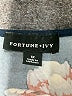 Fortune + Ivy Floral Black Blue Casual Dress Size 1X - photo 7