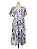 Umgee 100% Polyester Print Blue Casual Dress Size XL - photo 1