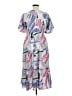 Umgee 100% Polyester Print Blue Casual Dress Size XL - photo 2