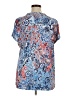 Westport Paisley Blue Short Sleeve Blouse Size 1X - photo 2