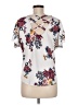 Iz Byer White Short Sleeve Top Size M - photo 2