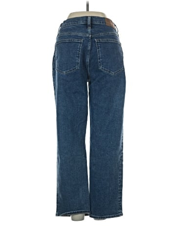 Madewell The Petite Perfect Vintage Straight Jean in Bright Indigo Wash: Instacozy Edition (view 2)
