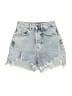 Zara Blue Denim Shorts Size 0 - photo 1