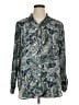 Roz & Ali 100% Polyester Paisley Green Long Sleeve Blouse Size XL - photo 1