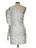 Mac Duggal 100% Polyester Silver Cocktail Dress Size 10 - photo 2