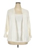 Roz & Ali Ivory Cardigan Size 3X - photo 1