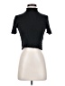 Topshop Black Short Sleeve Turtleneck Size 4 - photo 1