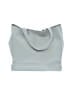 Mila 100% Leather Solid Gray Leather Tote One size - photo 2