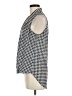 Kay Celine 100% Polyester Houndstooth Black Sleeveless Blouse Size M - photo 5