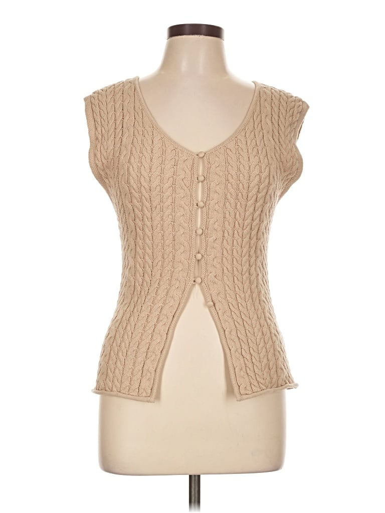 Pre-owned Zara Sweater Vest In Tan