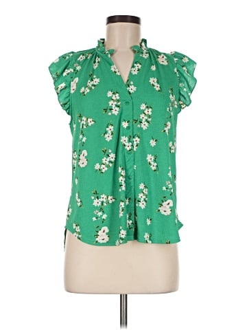 MELLODAY Short Sleeve Blouse (view 1)