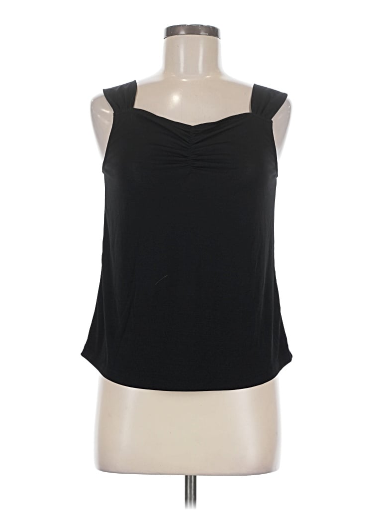 Pre-owned Shiela Rose Sleeveless Top Black Strapless Neckline Tops