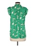 MELLODAY Green Short Sleeve Blouse Size M - photo 2