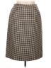 Ann Taylor 100% Wool Houndstooth Brown Wool Skirt Size 8 - photo 1