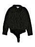 Heartloom Stripes Black Bodysuit Size M - photo 1