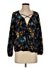 Harlowe & Graham Blue 3/4 Sleeve Blouse Size S - photo 1