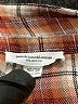 BeachLunchLounge 100% Rayon Plaid Brown Long Sleeve Button-Down Shirt Size XS - photo 7
