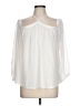 Naked Zebra White 3/4 Sleeve Blouse Size L - photo 1