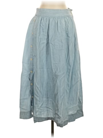 Madewell Indigo Side-Button Skirt (view 1)
