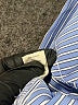 Unsubscribed 100% Cotton Stripes Blue Long Sleeve Button-Down Shirt Size XXS - photo 8