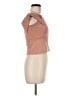 Deletta Tan Short Sleeve Top Size M - photo 4