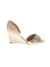 Badgley Mischka Ivory Wedges Size 8 - photo 1