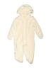 First Impressions 100% Polyester Solid Ivory Long Sleeve Onesie Size 6-9 mo - photo 1