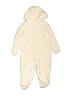 First Impressions 100% Polyester Solid Ivory Long Sleeve Onesie Size 6-9 mo - photo 2