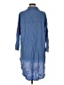 Unbranded 100% Rayon Blue 3/4 Sleeve Button-Down Shirt One size - photo 2