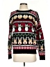 Poof Apparel Print Black Pullover Sweater Size S - photo 1