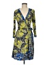 BCBGMAXAZRIA Print Blue Cocktail Dress Size M - photo 1