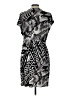 Chico's Graphic Black Casual Dress Size Lg (2) - photo 2