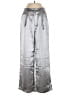 Shein 100% Polyester Metallic Silver Casual Pants Size 4 - photo 1