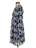Collective Concepts 100% Polyester Print Blue Casual Dress Size S - photo 5
