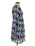Collective Concepts 100% Polyester Print Blue Casual Dress Size S - photo 4