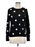 J.Crew 100% Cashmere Polka Dots Black Cashmere Pullover Sweater Size M - photo 1