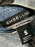 Embellish Blue Denim Jacket Size S - photo 6